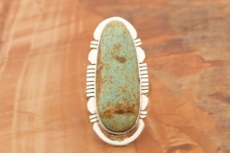 Genuine Number 8 Mine Turquoise Sterling Silver Ring